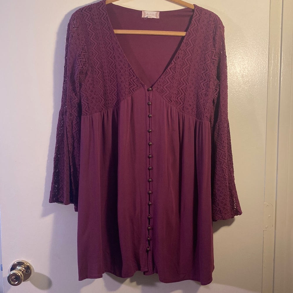 Altar’d State Bell Sleeve Tunic w Pockets